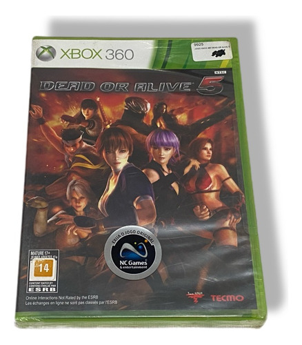 Dead Or Alive 5 Xbox 360 Lacrado Envio Ja!