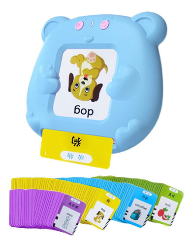 Máquina De Aprendizaje Para Niños De Azul Con 112 Cartas