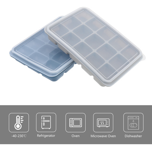 Bandeja De Hielo De Silicona Para Moldes Para Cubitos De Hie