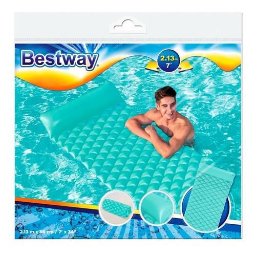 Colchoneta Inflable Enrollable Agua Pileta Playa Bestway 