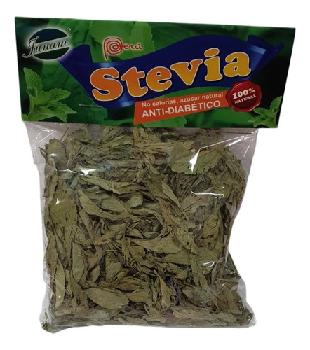 Stevia En Hoja Endulzante 100% Natural Estevia Bolsa 13x12cm