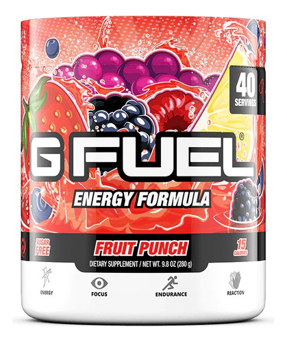 G Fuel Fruit Puch 280 G Energía Y Concentración Gamma Labs Sabor Ponche De Frutas