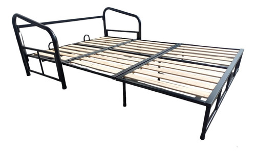 Sofá Cama Plegable Con Colchón 2plazas 1.40 Caño Fácil Abrir
