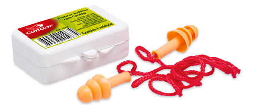 Protetor Auditivo De Silicone Com Cordão 70cm Condor
