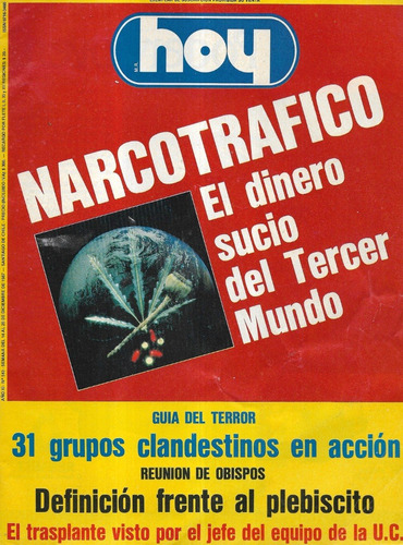 Revista Hoy 543 / 20 Diciem 1987 / Narcotráfico Dinero Sucio