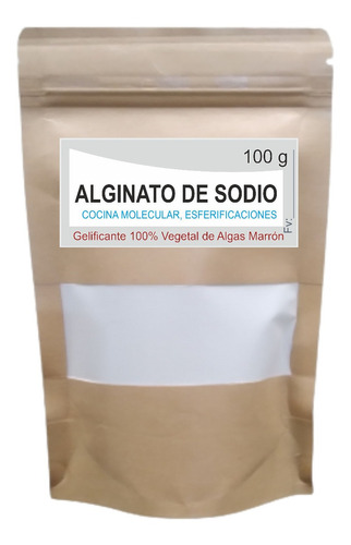 Alginato De Sodio Puro X100g Cocina, Esferificaciones