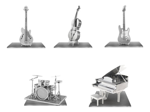Modelo Metálico 3d De Instrumentos Musicales Piano De Cola C