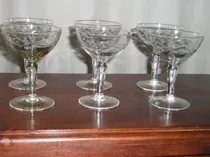 Comprar 201- Juego De 6 Copas De Champagne Talladas Al Acido