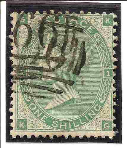 Inglaterra G Bretaña Año 1862 Cat U$375 Scott 42 Pl 1 Yv 24 