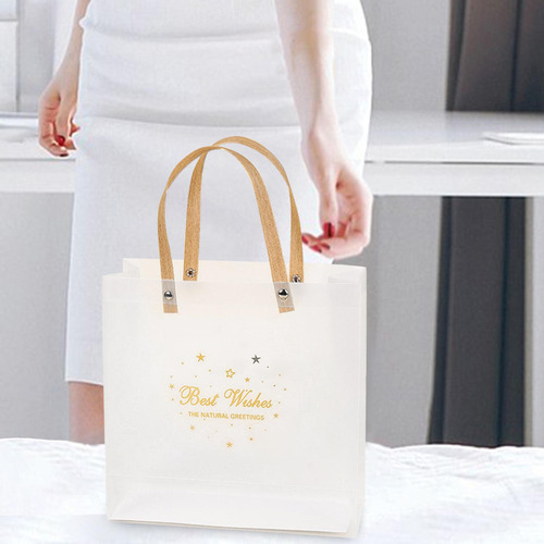 Nuevo Bolsa De Regalo Transparente, Bolsa Oro