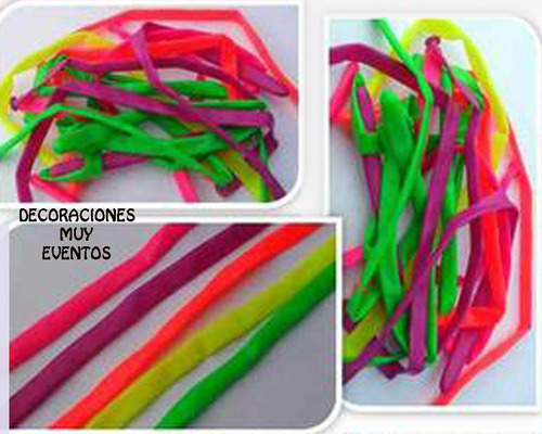 Pack De 10 Globos Neón Fluor Fluorescentes Largos Q 260 