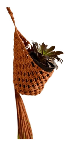 Portamaceta Nido Macrame Algodon Colgante Deco Artesanal