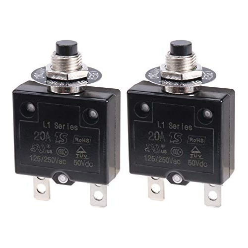 Interruptor De Circuito Térmico De 20 Amperios, Protec...
