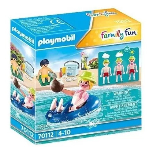 Figura Para Armar Playmobil Nadador Con Flotador 18 Piezas