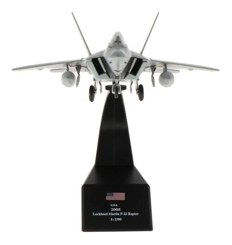 Jet F22 Raptor Guerra A Escala, Mxsbb-001, 1:100, 19x13x9cm