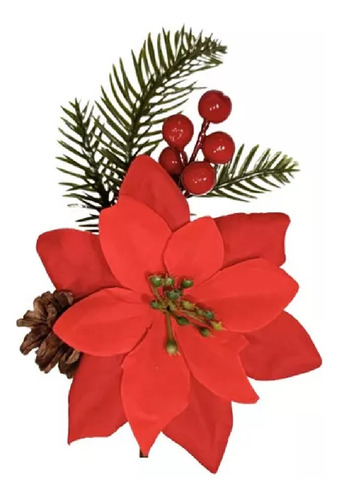 Ramo Flor Estrella Federal Adorno Árbol Navidad Decoración