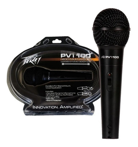 Imagen 3 de 8 de Microfono Mano Peavey Pvi100 Dinamico Cardioide Cable De 6m