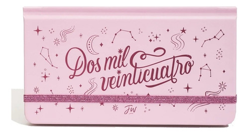 Agenda Sem. Pocket Cosida 17x9.4  2024 Universo Fw Pink