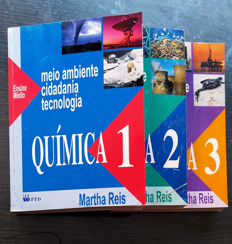 Coleção Completa Química Martha Reis Vol 1,2,3 Ens Médio.