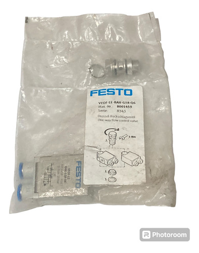 Valvula Reguladora Festo Vfof-le-bah-g18-q6 Ref. 8001459 (Usado)