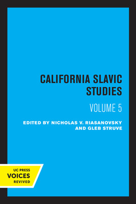 Libro California Slavic Studies, Volume V - Riasanovsky, ...