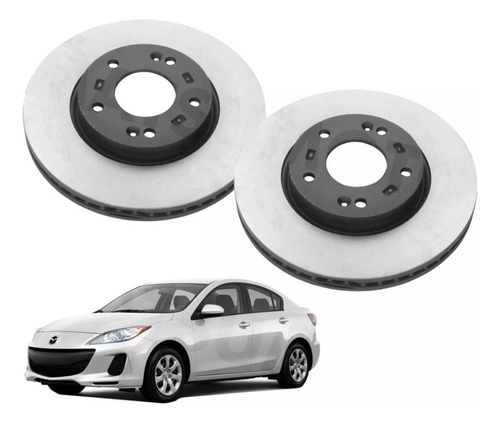  Discos Delanteros Japoneses Mazda 3 2003/2014 1.6 / 2.0 