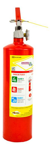Extintor Tipo Pqs Para Vehiculos, Mxfcr-002, 1kg, Clase A,b