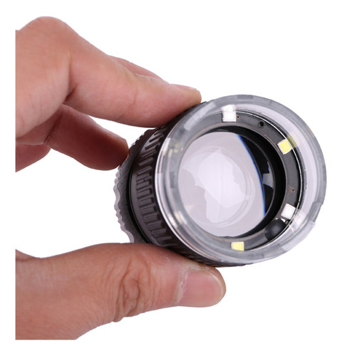 Led Escala Lupa 30x Ajustable Ampliación Lupa Metal