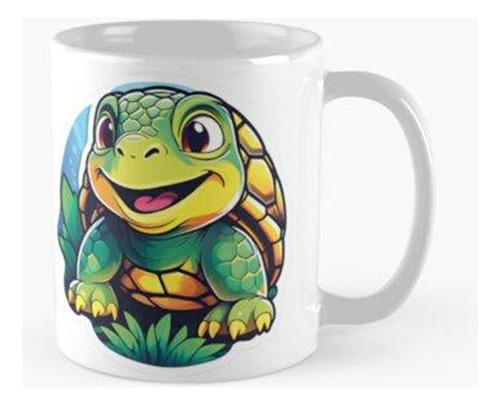 Taza X4 Linda Tortuga En Aventura En Bosques Mágicos Calidad