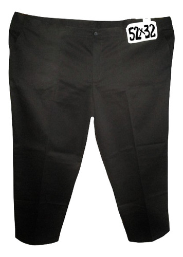 Pantalon Negro Casual/ Vestir De Hombre Talla 52x32 George