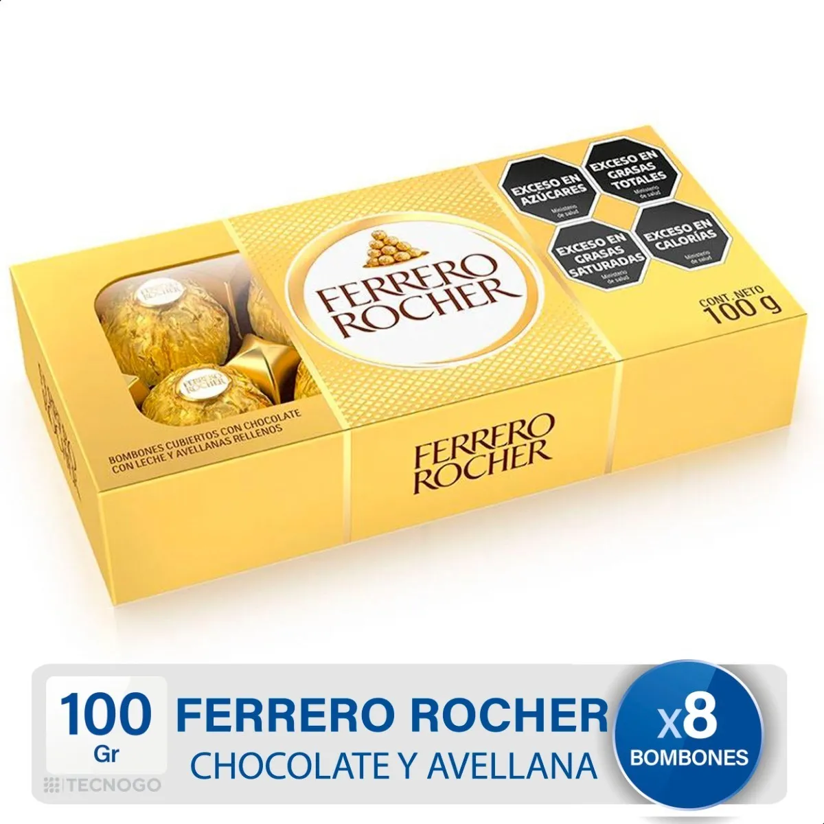Bombón Ferrero Rocher Estuche 8 Unidades