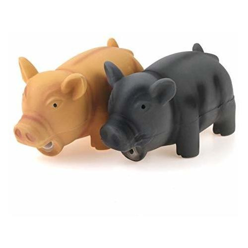 Chiwava 2 Pack 6.5  Medium Pig Dog Toy Para Perros Cubo De G