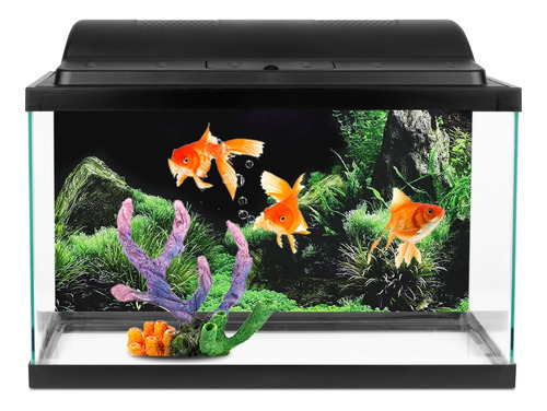 Adesivo De Aquário Fish Tank Fundo Marinho Água Grama