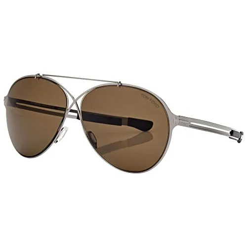 Sunglasses Tom Ford Ft 0828 Rocco 14j Shiny Light Rutheniu