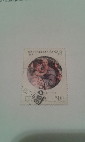 Estampilla Raffaello Sanzio. Italia. 