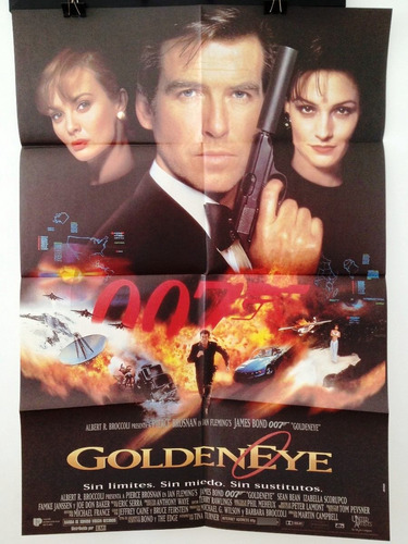 Afiche De Cine Original - 007 Goldeneye - Pierce Brosnan