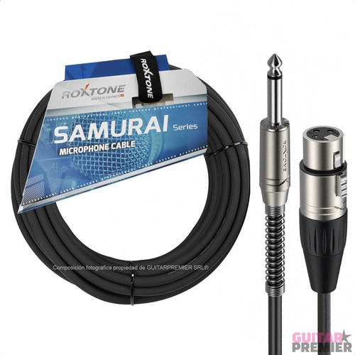 Imagen 6 de 8 de Cable Para Microfono Canon Plug Ficha Profesional 6 Metros