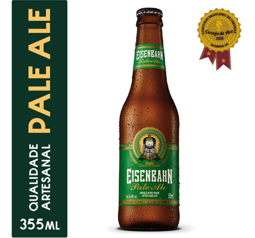Imagem 2 de 2 de Cerveja Eisenbahn Pale Ale Long Neck Garrafa 355ml