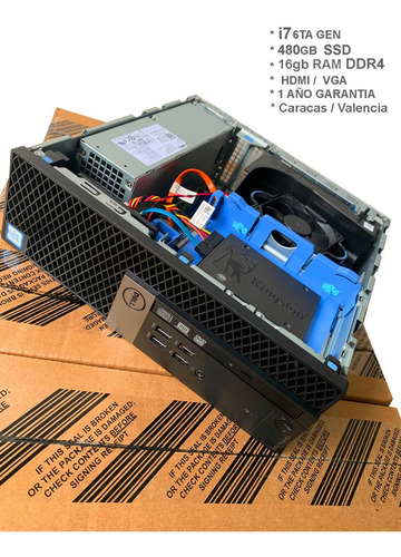 Imagen 3 de 3 de Cpu Dell I7 6ta Gen, 16gb Ram Ddr4, Hdmi, 480gb Ssd, 1 Año G