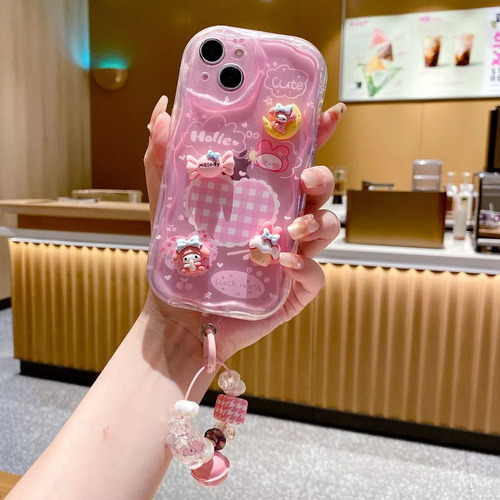 Ff Funda 3d Hello Kitty Para iPhone 13 14 15