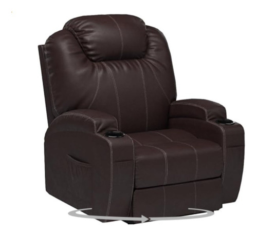 Sillon Cine Reclinable Masaje Con Control Remoto Calefacción