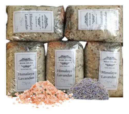comprar Sal De Baño Spa Con Himalaya Y Lavandas X 5 Kilos 