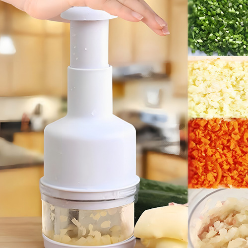 Triturador Picador Fatiador De Alimentos Manual Laminas Inox