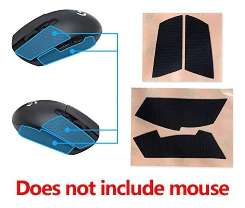 Huyun Empuñaduras Laterales Mouse Cinta Agarre Pasta Sudor G