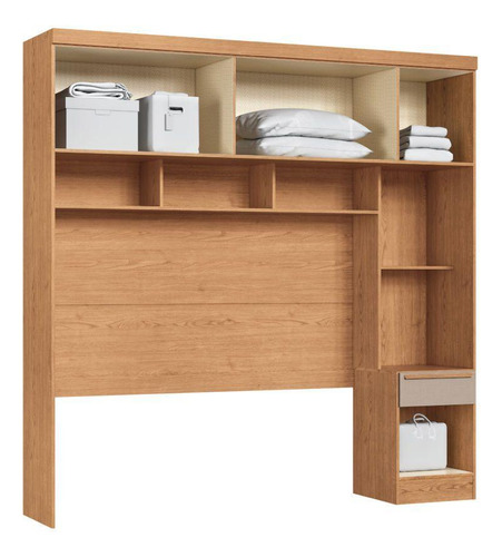 Guarda Roupa / Roupeiro Conjunto Modulado 2 Peças 217x391x46 Cor Cedro/duna