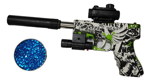 2 Pistolas Airsoft De Hidrogel Glock19 +laser Navidad Oferta