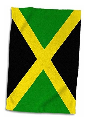 Toalla 3d Rose Bandera De Jamaica, 15 X 22