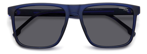 Lentes De Sol Carrera Para Hombre 8064/s Moda Lente Gris Varilla Azul Armazón Azul Diseño Ocean