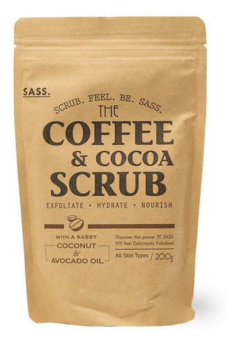 Exfoliante Facial Y Corporal De Café Y Cocoa Sass 200g