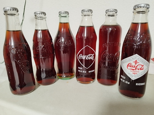 Colección Botellas Retro Coca Cola 80 Años
